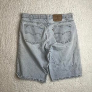 Vintage Levi's 550 orange tab men's light wash jorts baggy skater